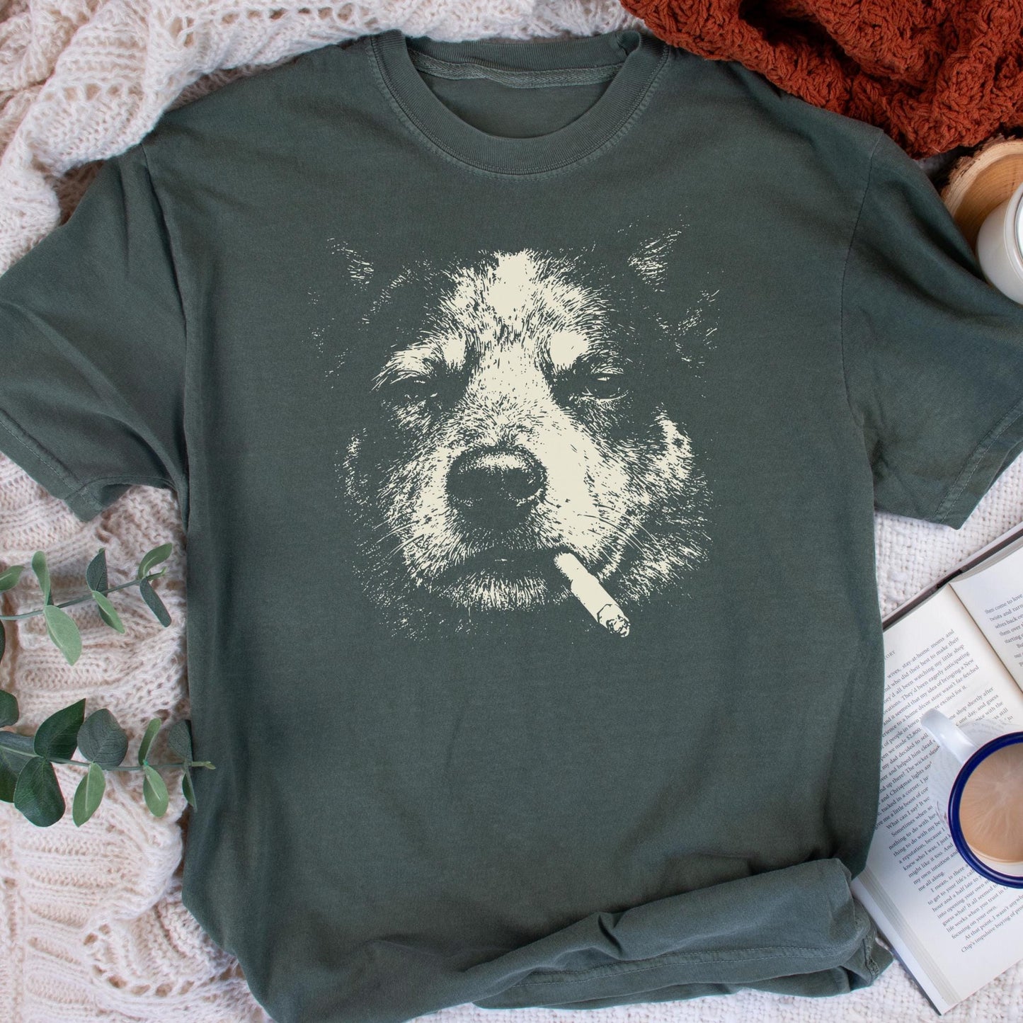 Smoking Blue Heeler T-Shirt