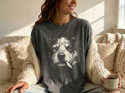Smoking Blue Heeler T-Shirt