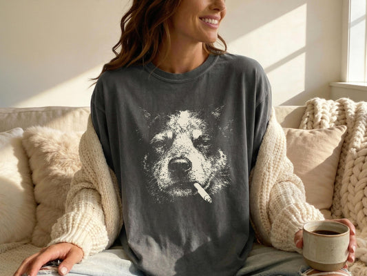 Smoking Blue Heeler T-Shirt