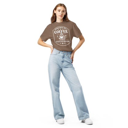 Powered by Coffee and Golden Retrievers Tee