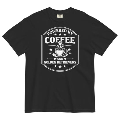 Powered by Coffee and Golden Retrievers Tee