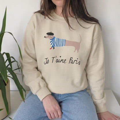 Paris Dachshund Sweatshirt