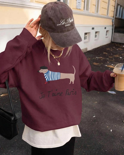 Paris Dachshund Sweatshirt