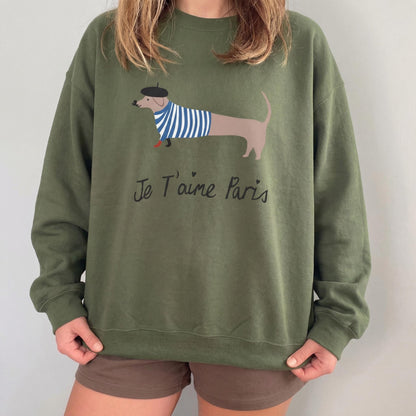 Paris Dachshund Sweatshirt