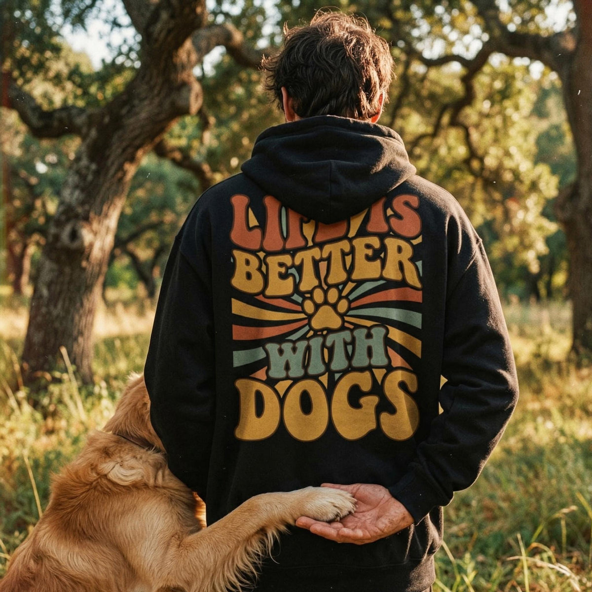 Retro Dog Lover Hoodie V2