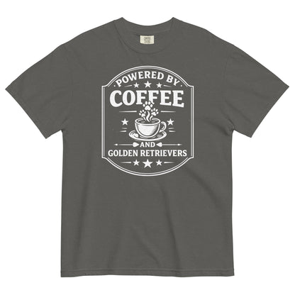 Powered by Coffee and Golden Retrievers Tee