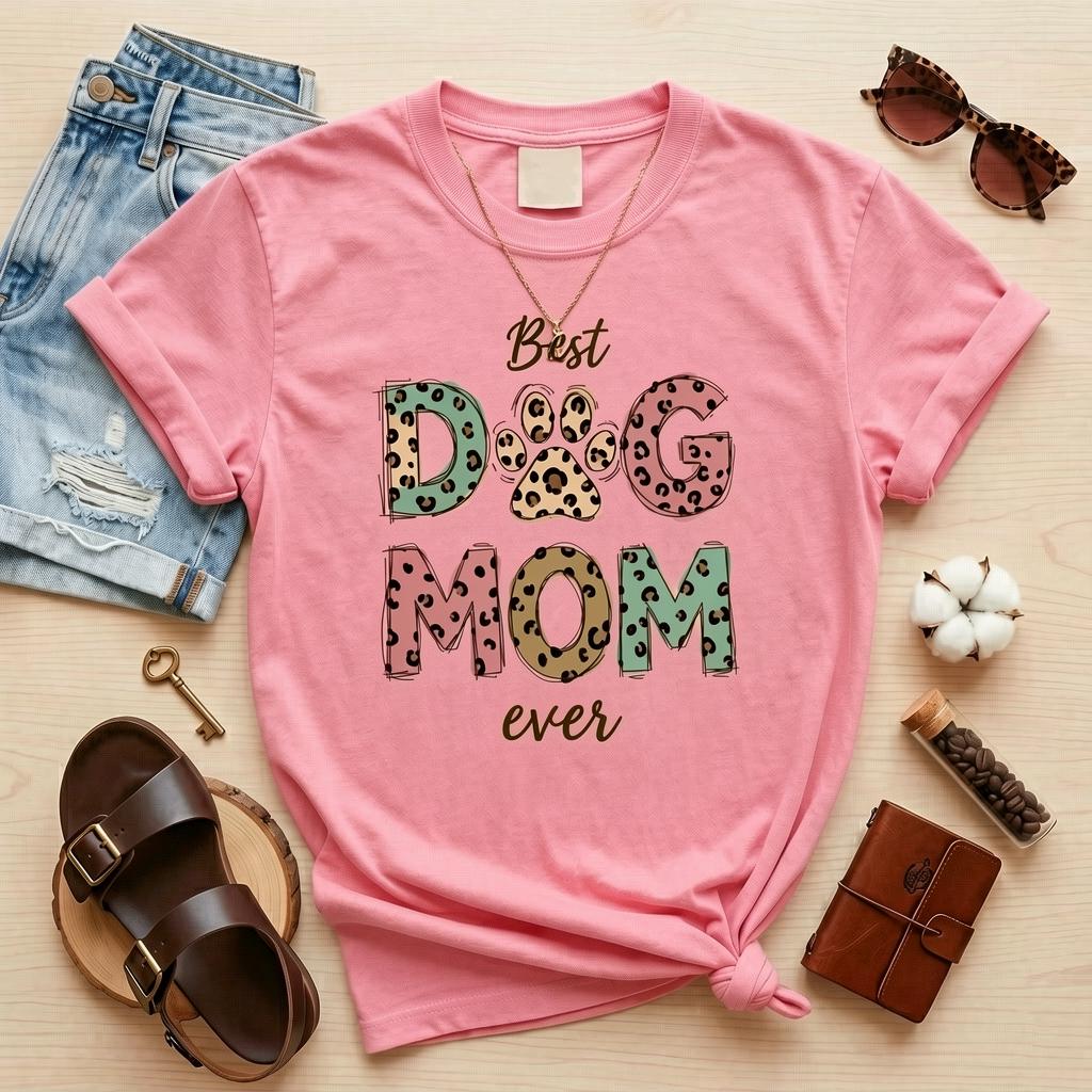 Leopard Print Dog Lover T-Shirt