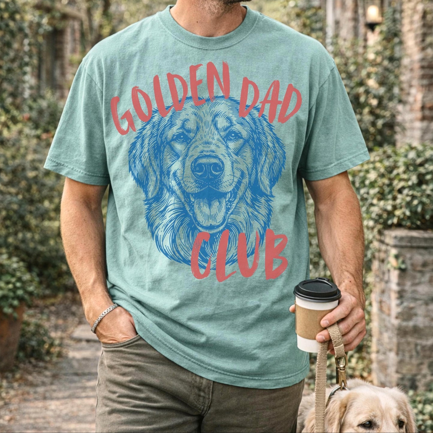 Golden Retriever Dog Dad Shirt