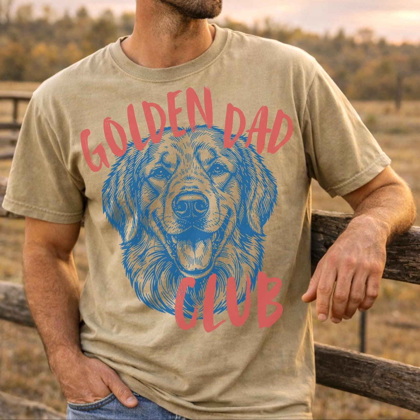 Golden Retriever Dog Dad Shirt