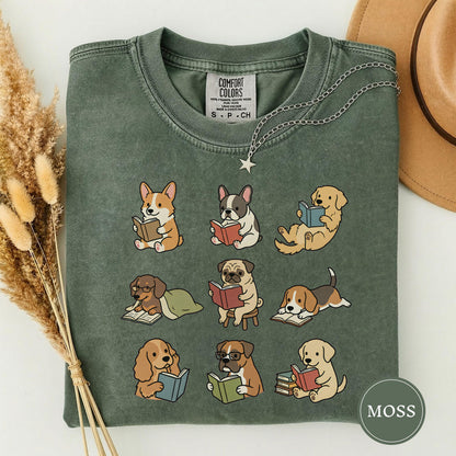 Funny Dog Reading Shirt