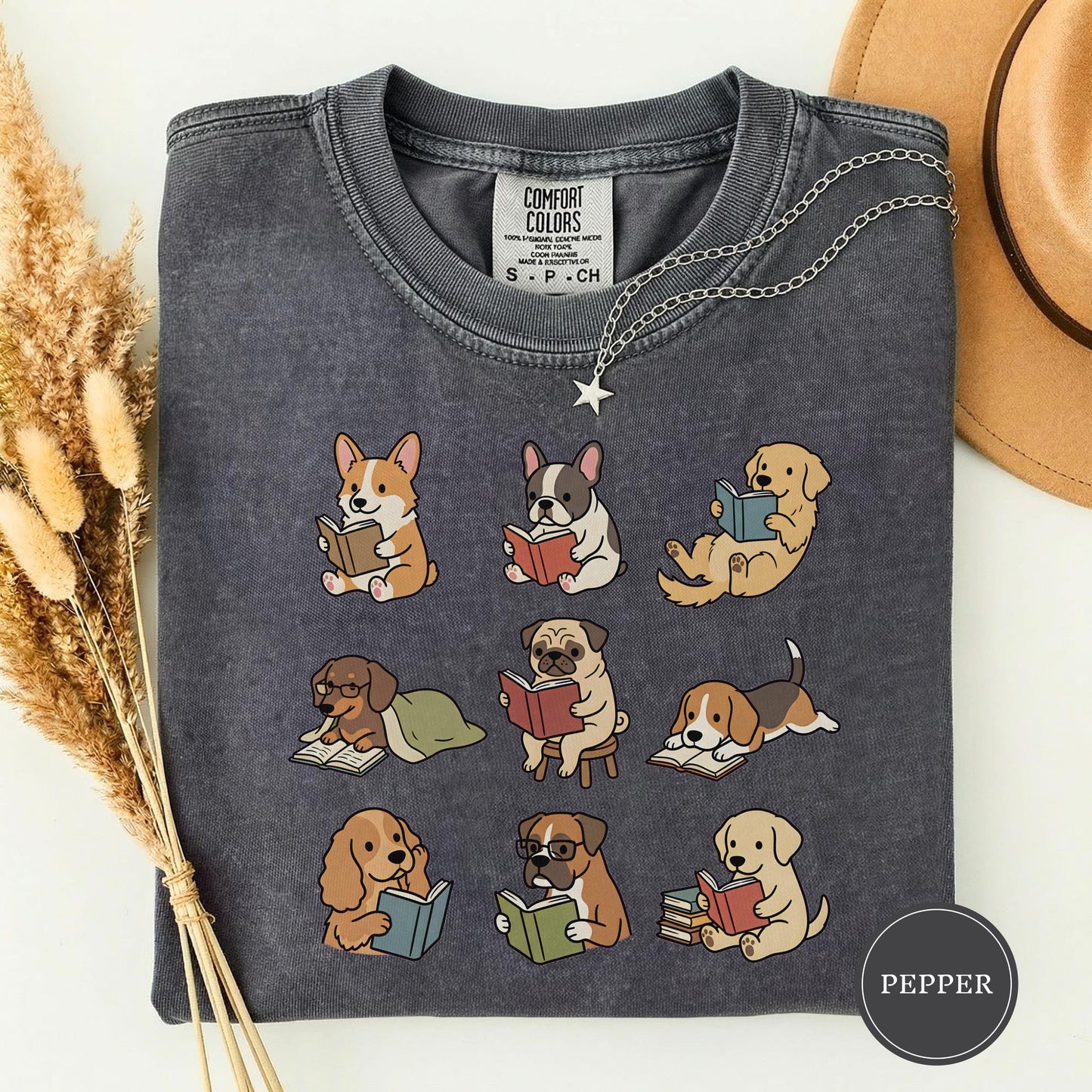Funny Dog Reading Shirt
