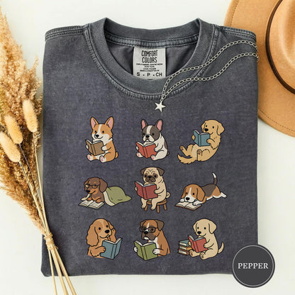 Funny Dog Reading Shirt