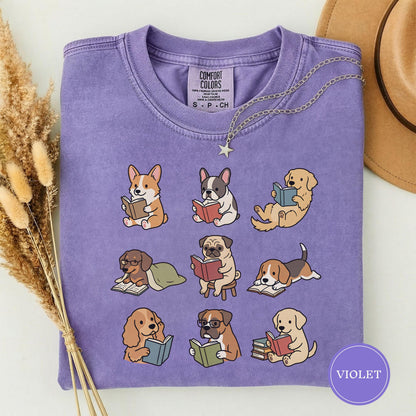 Funny Dog Reading Shirt