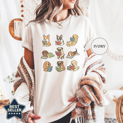Funny Dog Reading Shirt