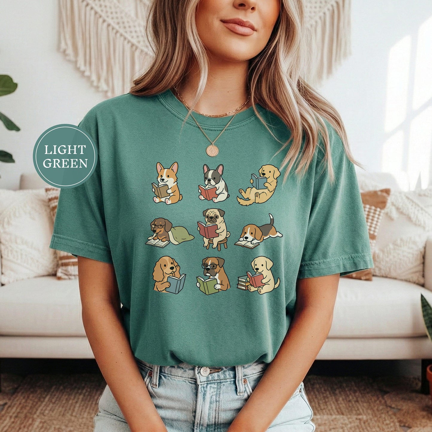 Funny Dog Reading Shirt