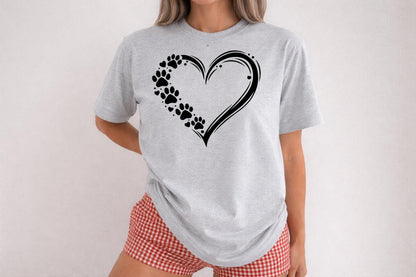 Paw Heart T Shirt V5