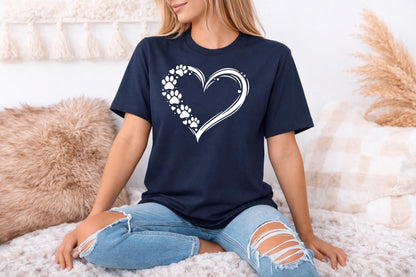 Paw Heart T Shirt V5