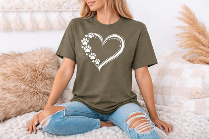Paw Heart T Shirt V5