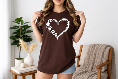 Paw Heart T Shirt V5