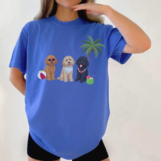 Cavapoo Summer Vibes T Shirt