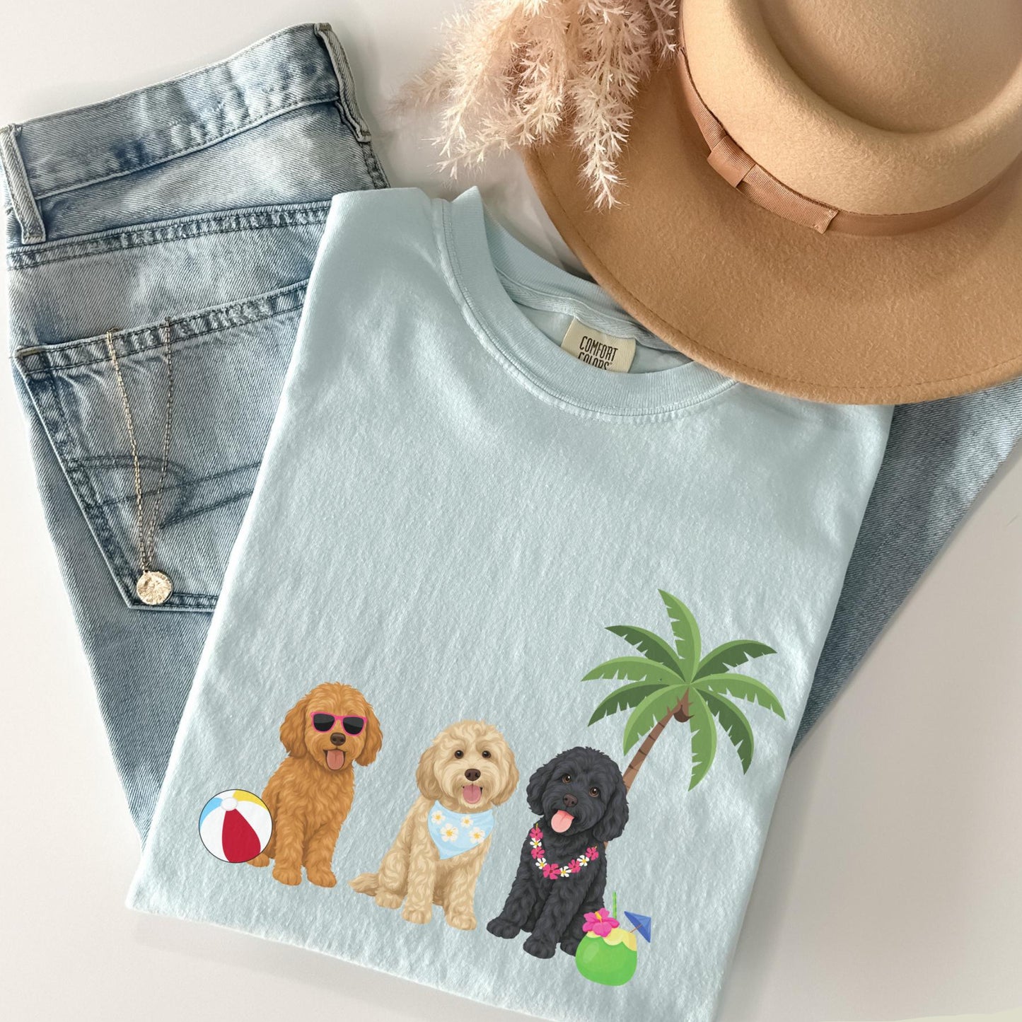 Cavapoo Summer Vibes T Shirt