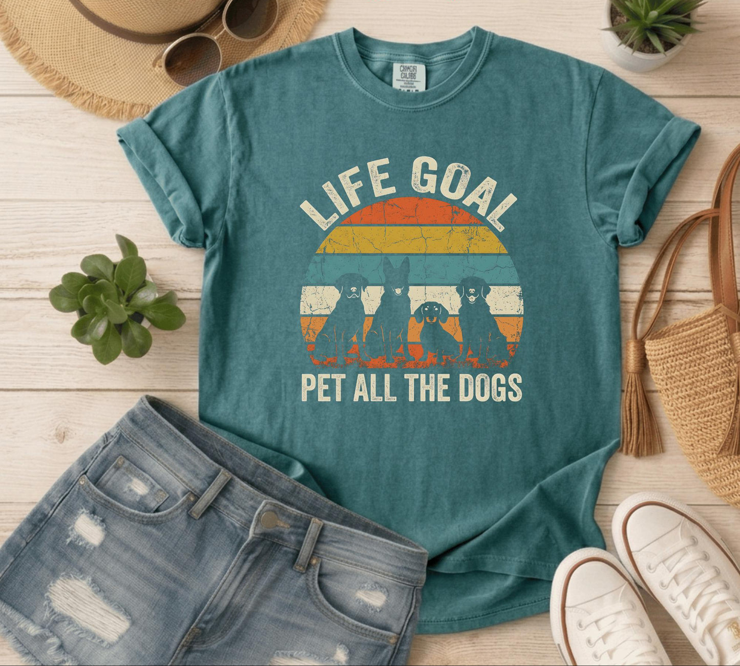 Life Goal Pet All The Dogs Shirt