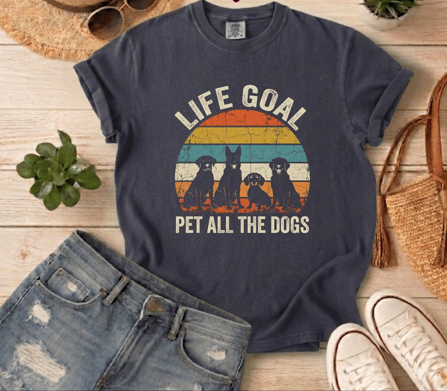 Life Goal Pet All The Dogs Shirt