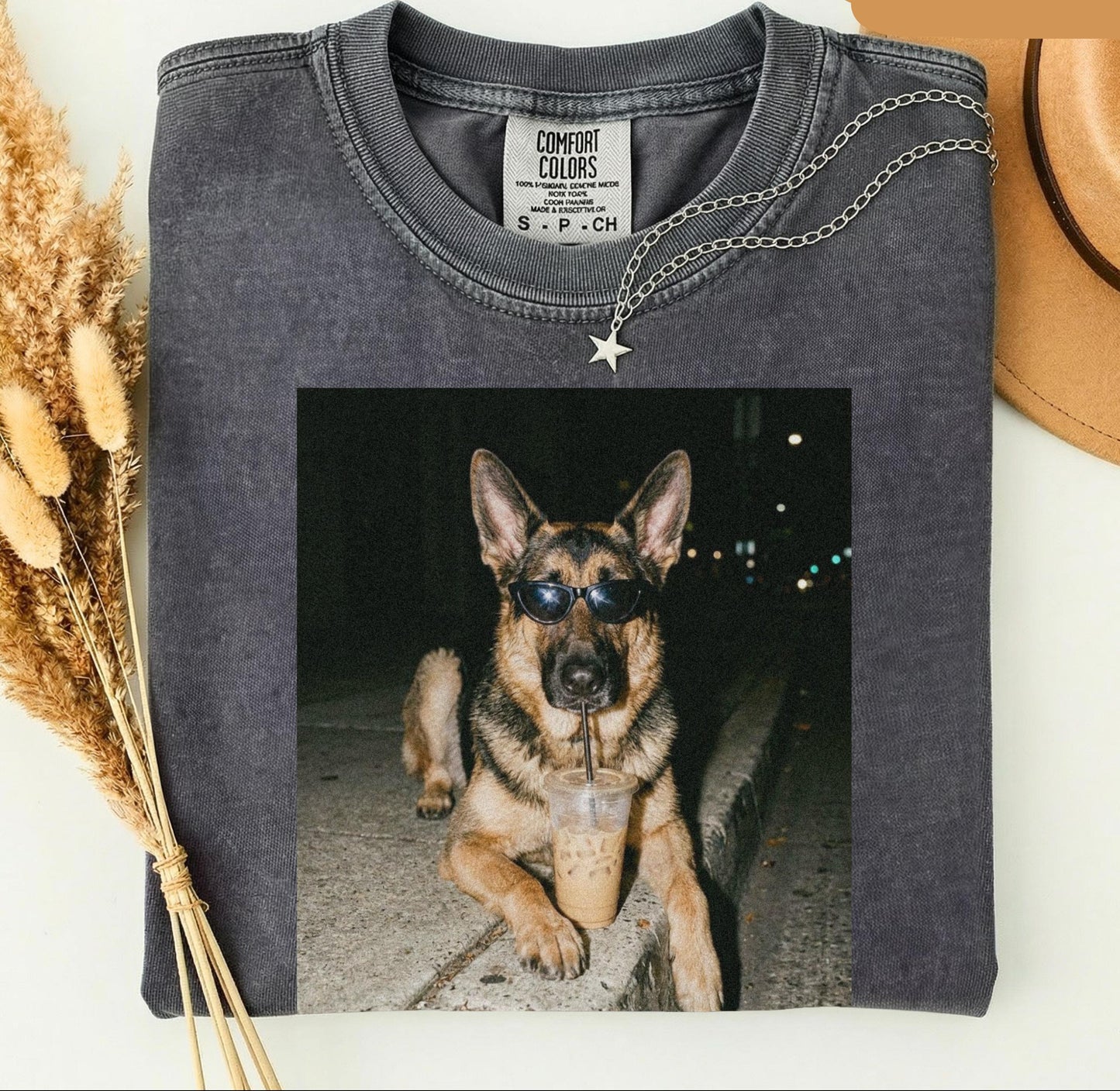 Shepherd Drinking Iced Coffee Shirt