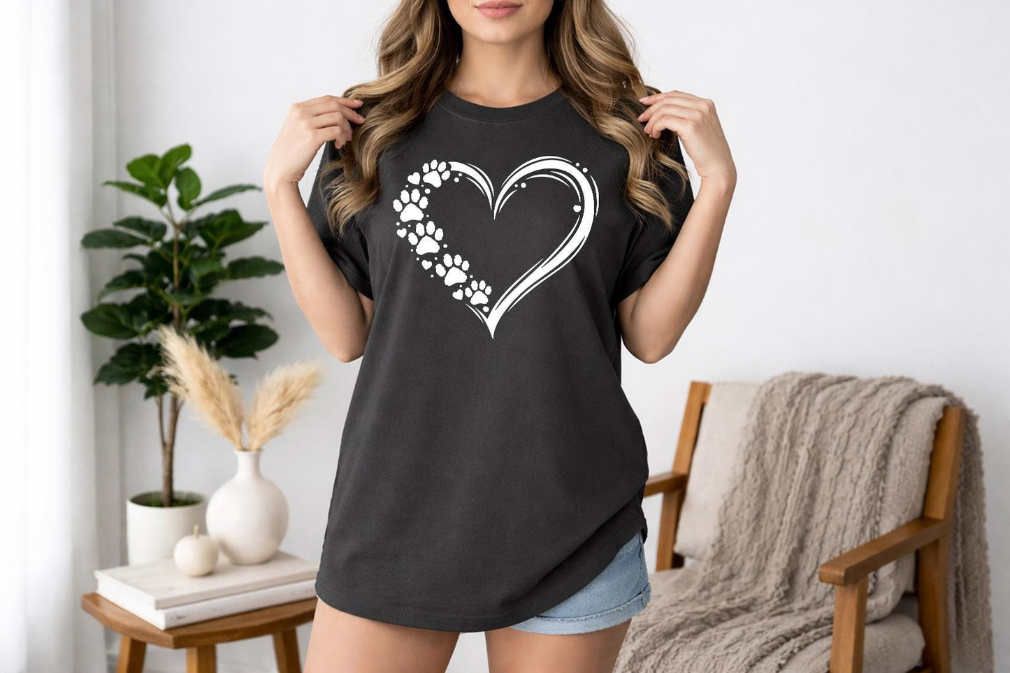 Paw Heart T Shirt V5