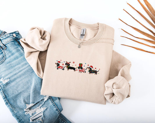 Dachshund Christmas Sweater V3