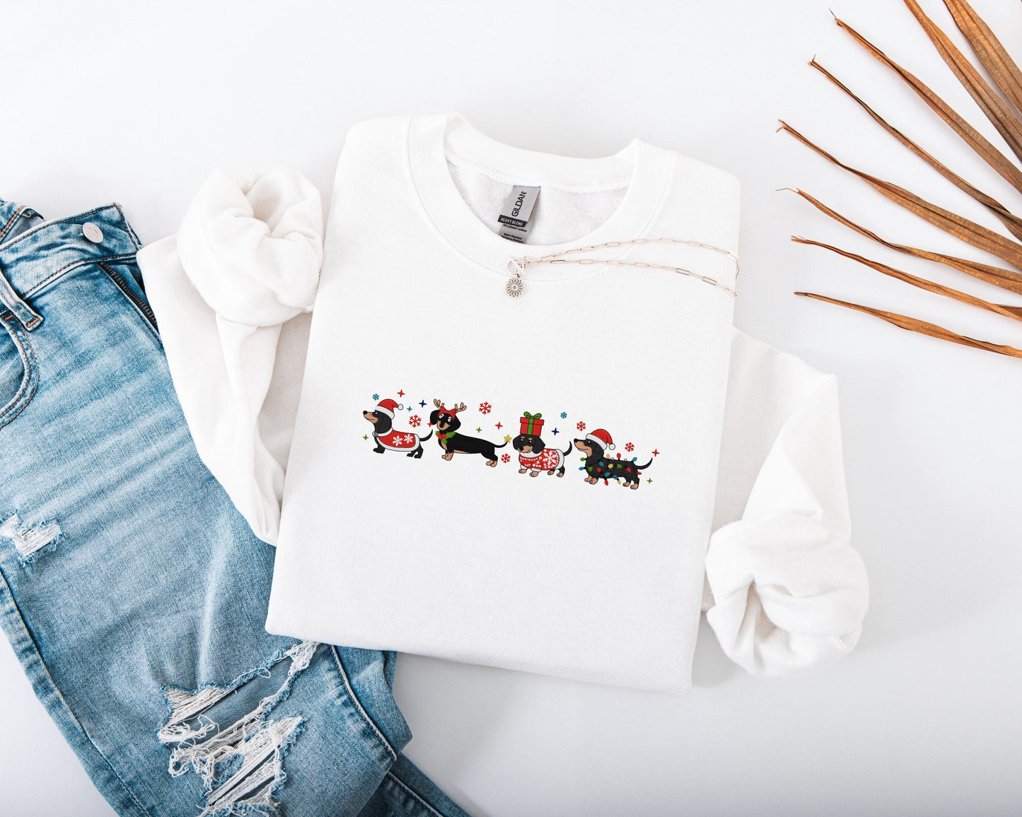 Dachshund Christmas Sweater V3