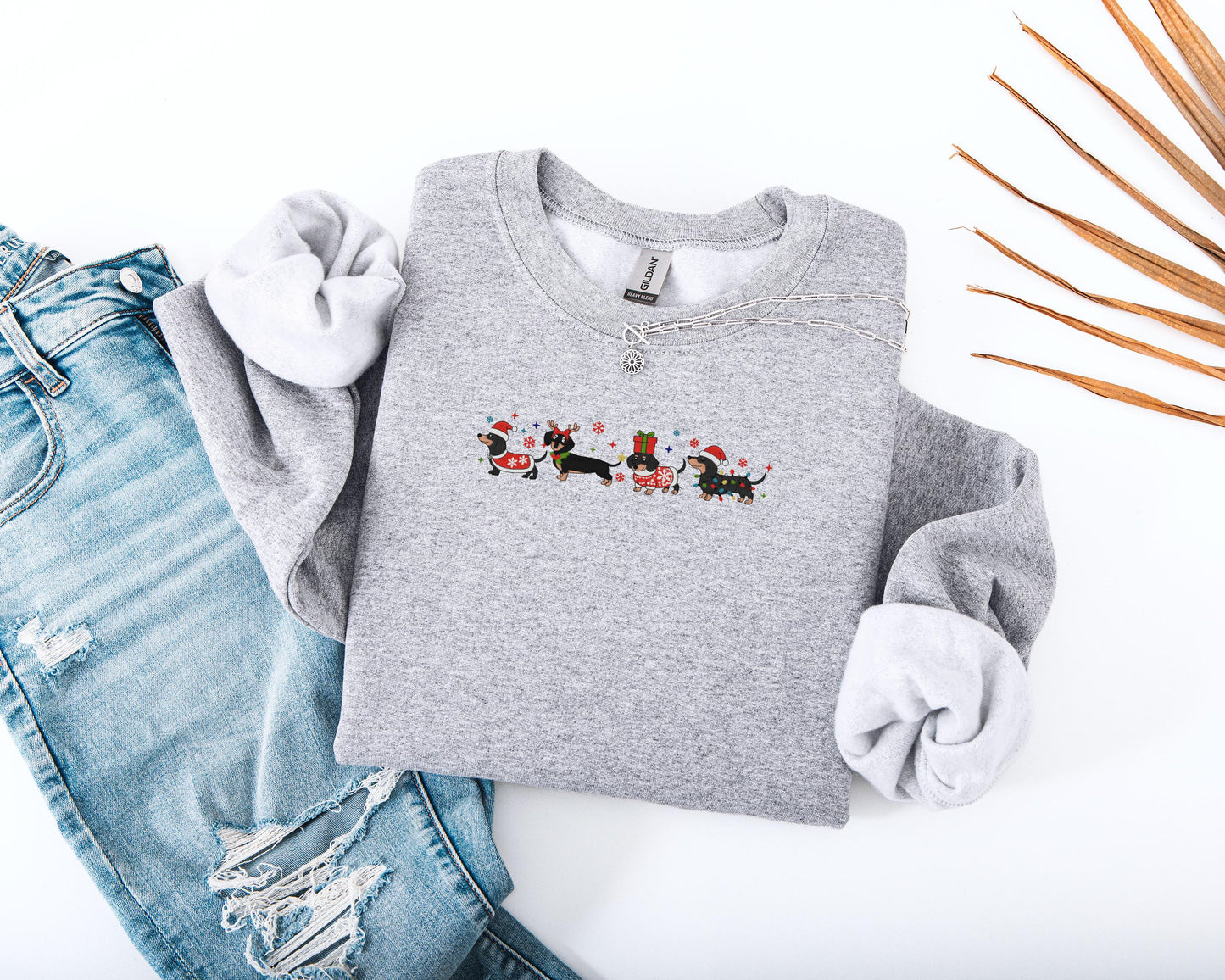 Dachshund Christmas Sweater V3