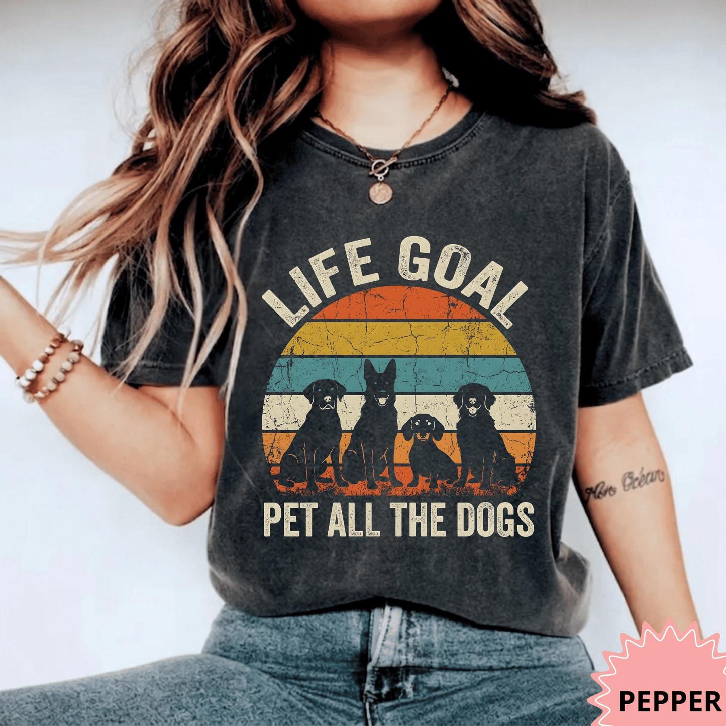 Life Goal Pet All The Dogs Shirt