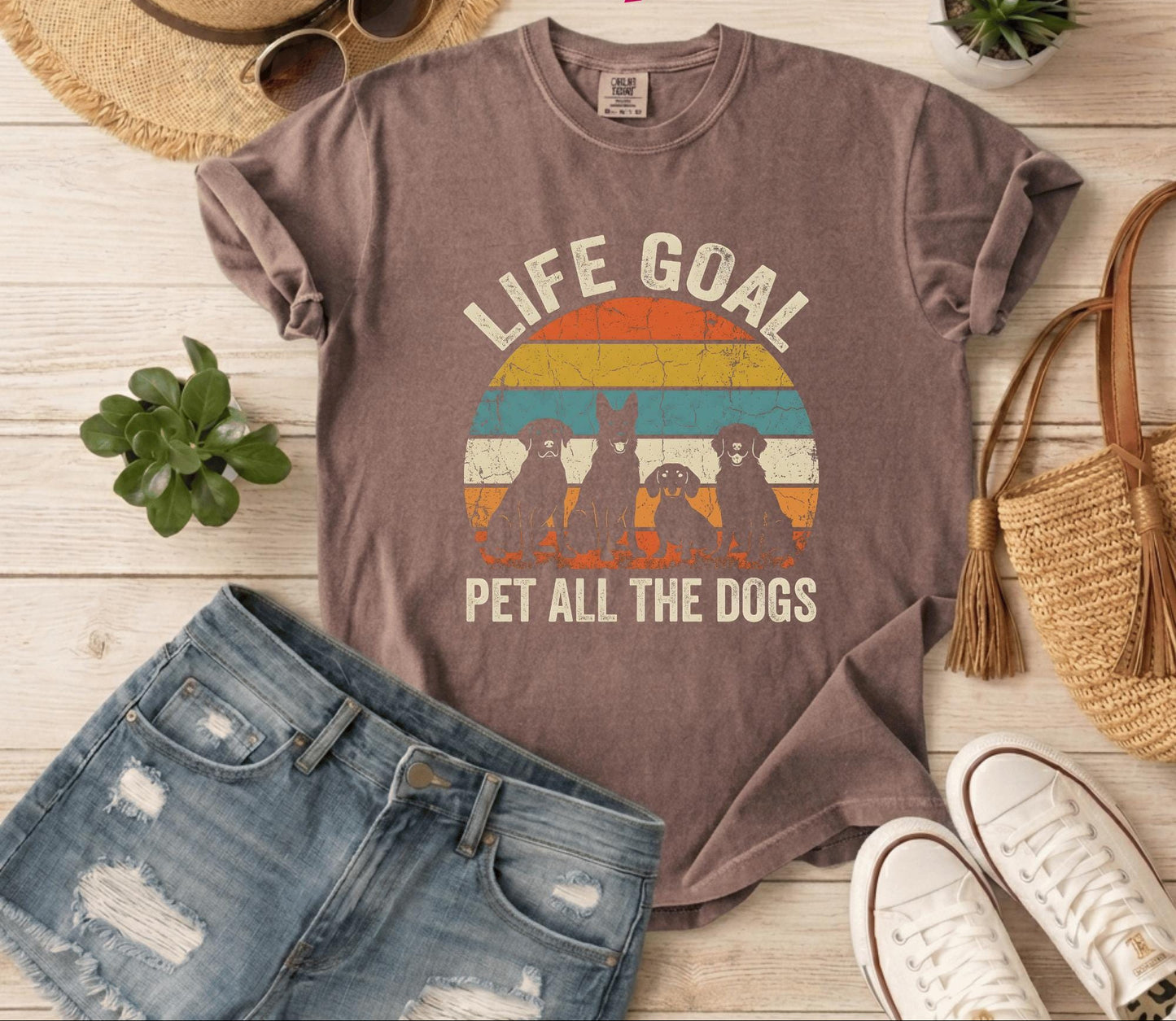Life Goal Pet All The Dogs Shirt