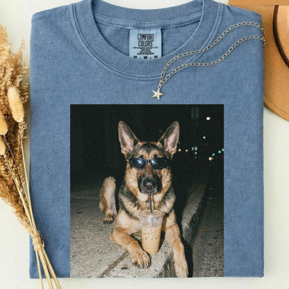 Shepherd Drinking Iced Coffee Shirt