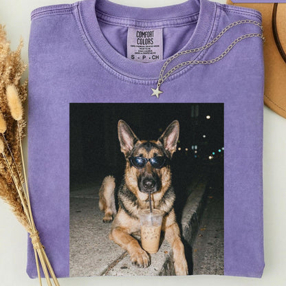 Shepherd Drinking Iced Coffee Shirt