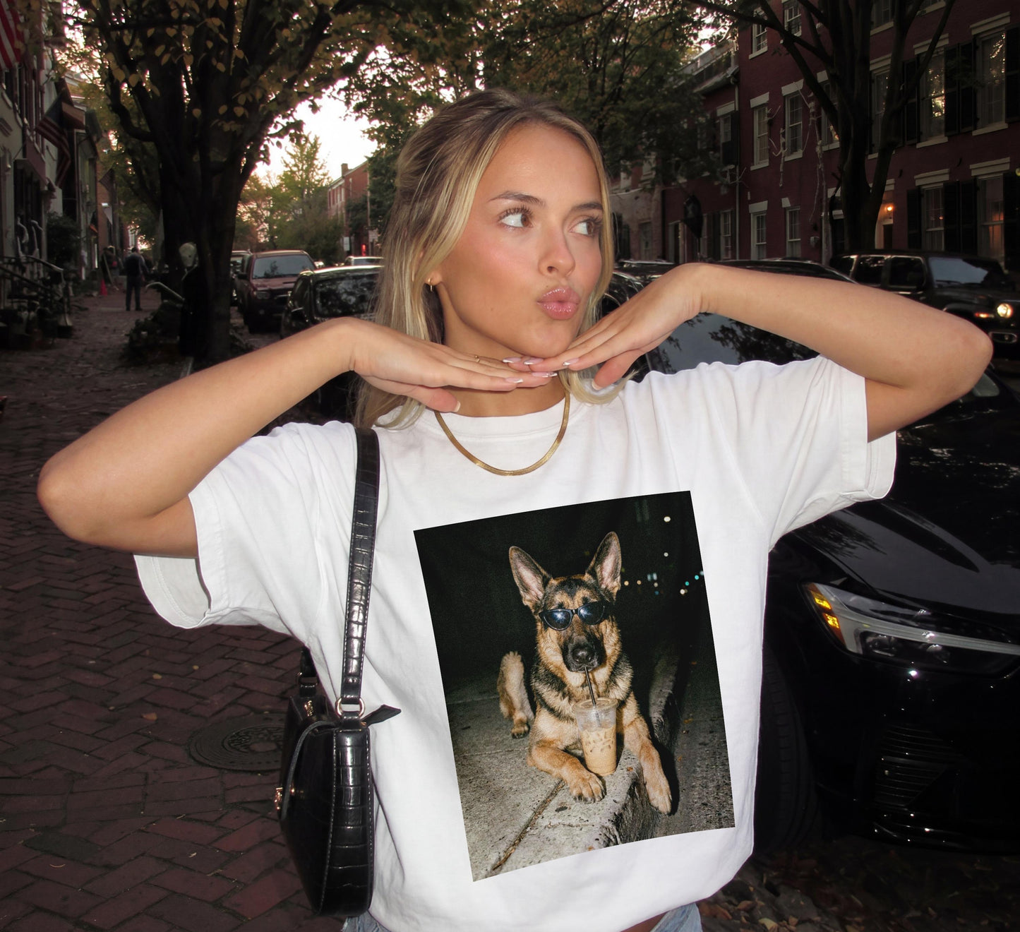 Shepherd Drinking Iced Coffee Shirt