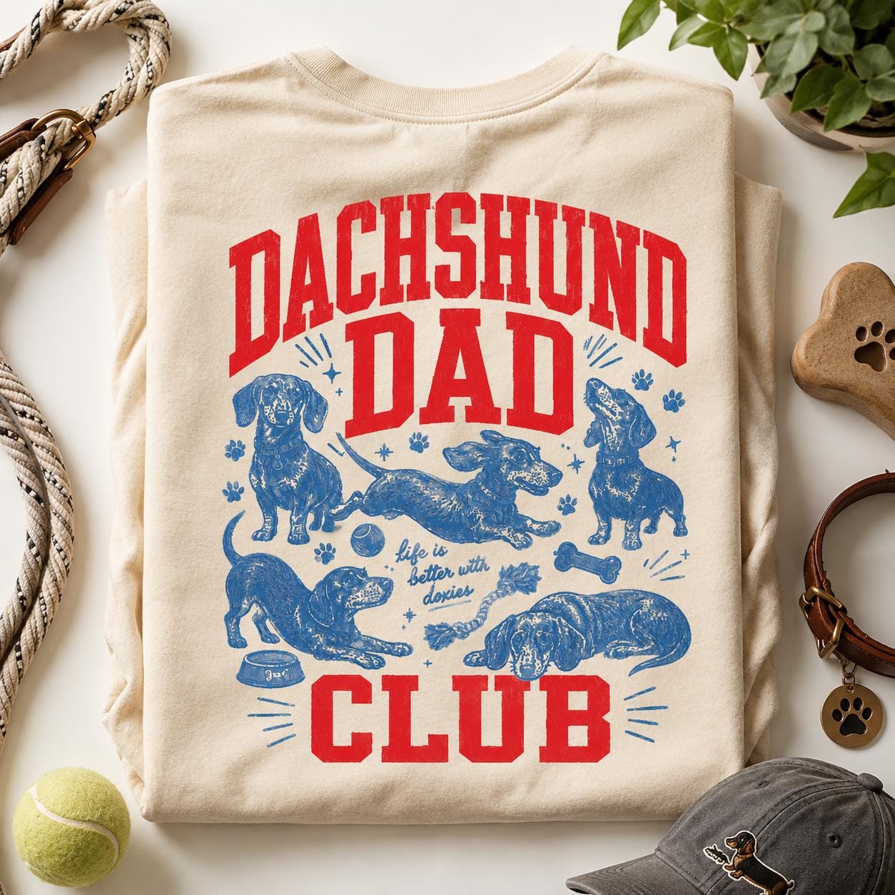 Dachshund Dad Shirt V2