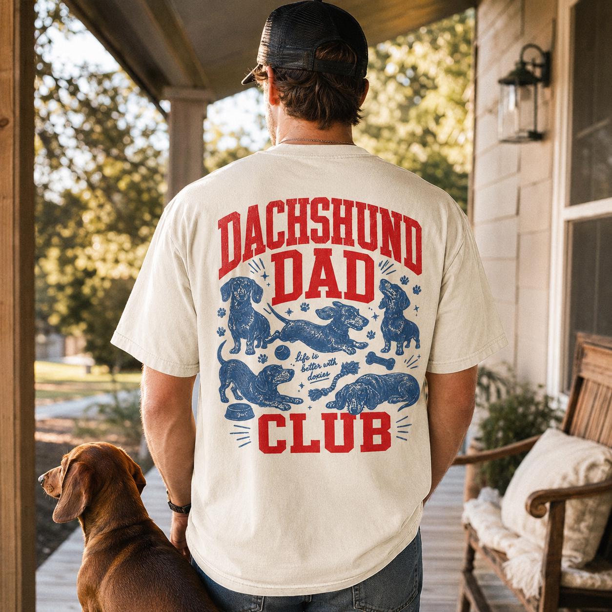 Dachshund Dad Shirt V2