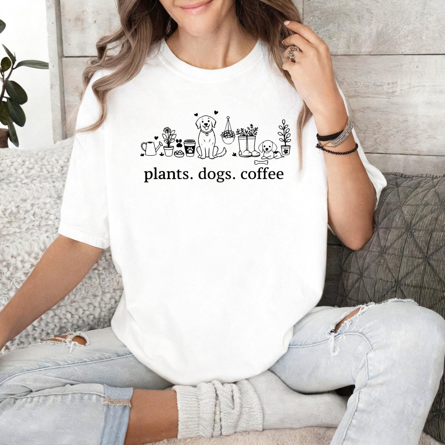 Plant And Dog Lover T-Shirt