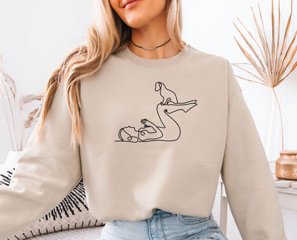 Dog Yoga Sweatshirt