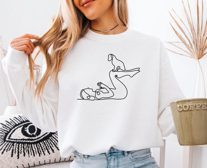 Dog Yoga Sweatshirt