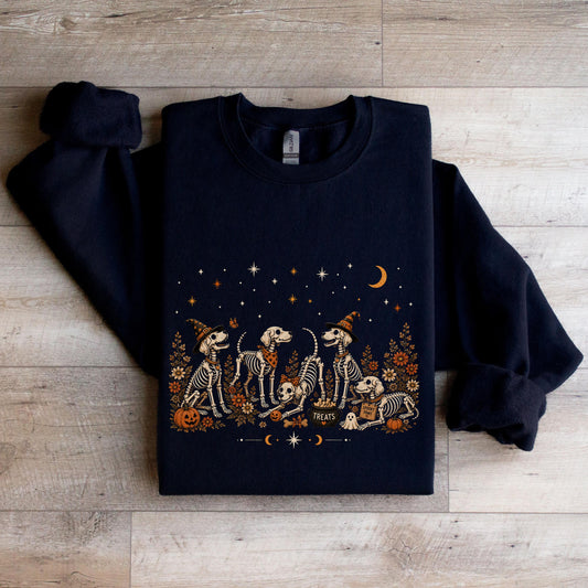 Skeleton Dog Halloween Sweater