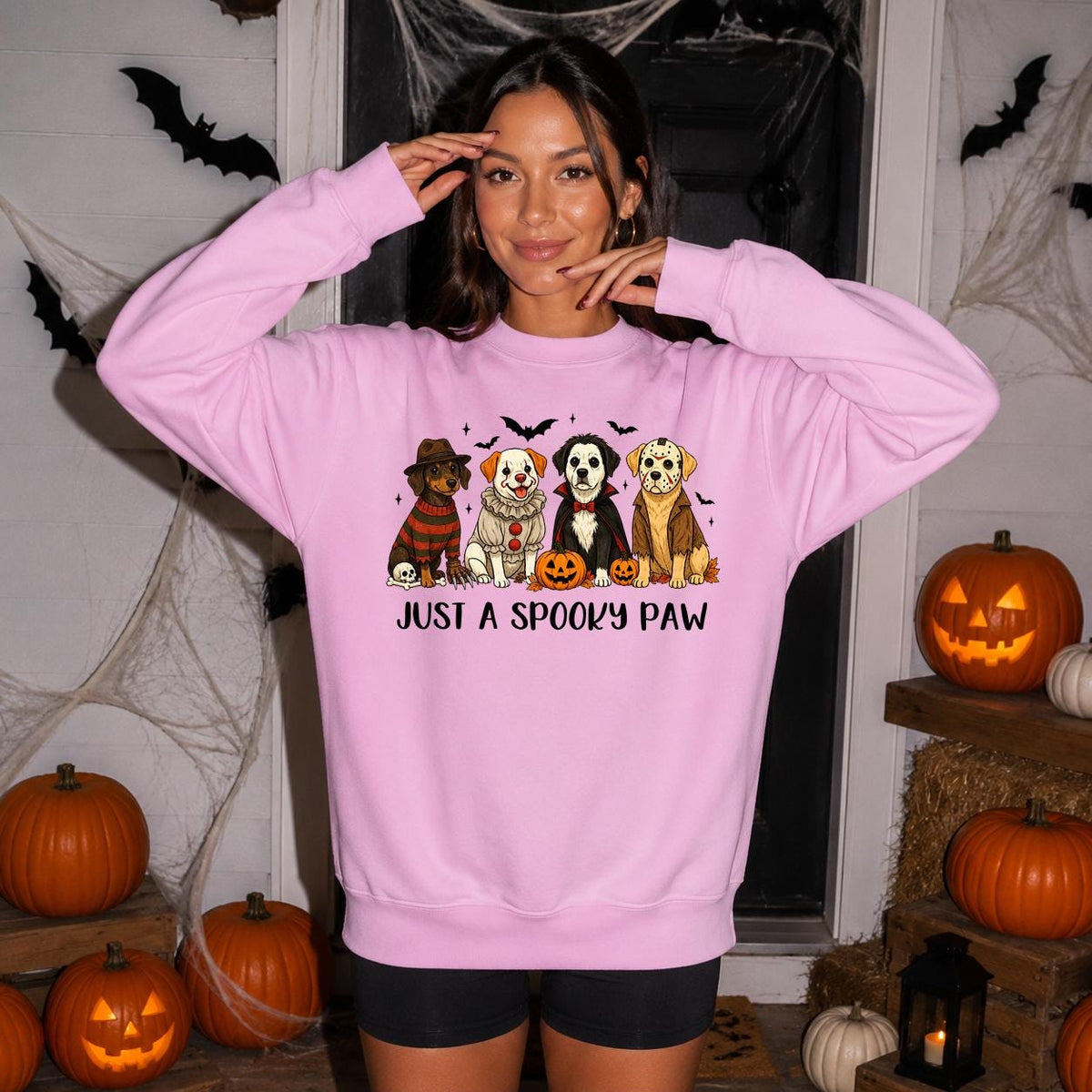Just a Spooky Paw Sweatshirt